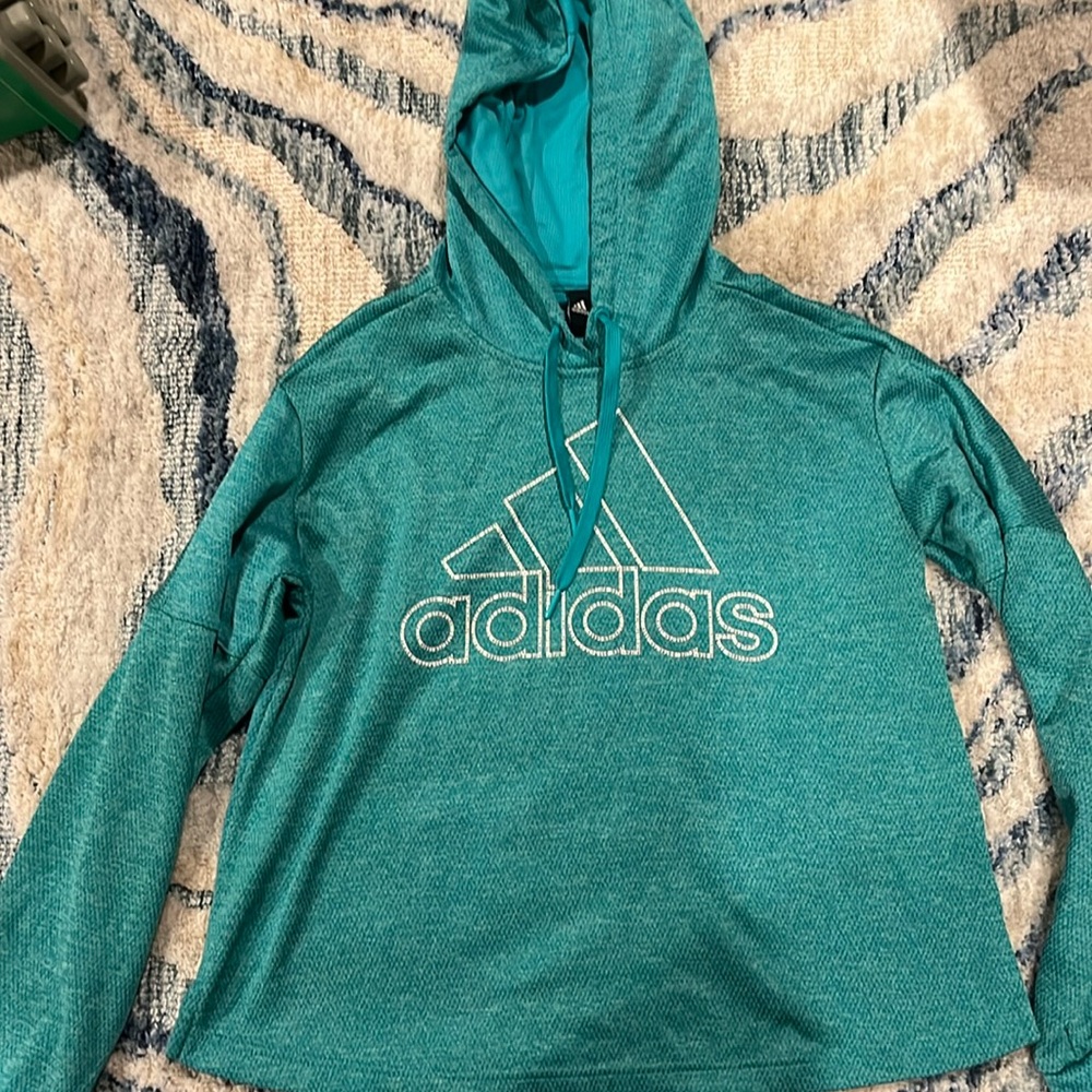 Green adidas hoodie